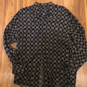 HENRY GRETHEL STUDIO BUTTON UP MENS MED. NWOT